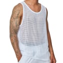 Débardeur Mesh Coton Blanc Frilivin