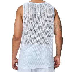Débardeur Mesh Coton Blanc Frilivin