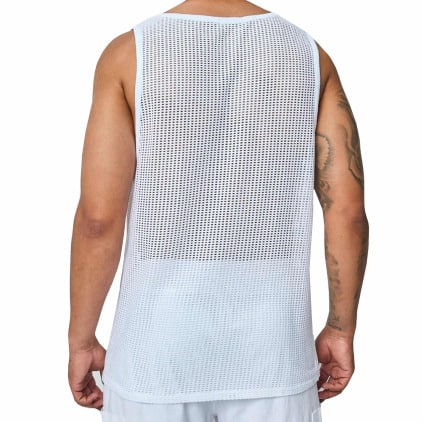 Débardeur Mesh Coton Blanc Frilivin