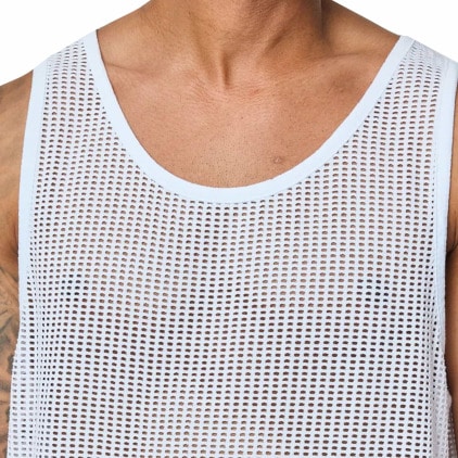 Débardeur Mesh Coton Blanc Frilivin