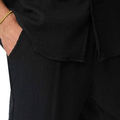Ensemble Chemisette - Pantalon - Noir Frilivin