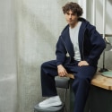 Ensemble Veste - Pantalon Jogging Bleu Marine Frilivin