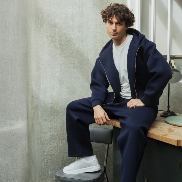 Ensemble Veste - Pantalon Jogging Bleu Marine Frilivin