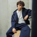 Ensemble Veste - Pantalon Jogging Bleu Marine Frilivin