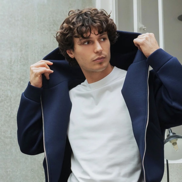 Ensemble Veste - Pantalon Jogging Bleu Marine Frilivin