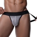 Jock Strap Bleach Blanc - Noir Pump!