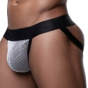 Jock Strap Bleach Blanc - Noir Pump!