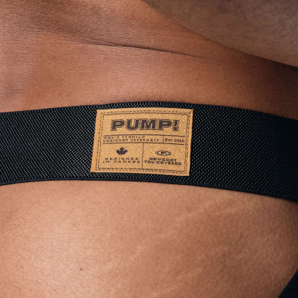 Jock Strap Bleach Blanc - Noir Pump!