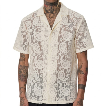 Frilivin Embroidered Shirt - Off White