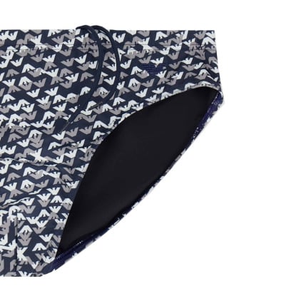 Slip de Bain All Over Logo Lycra Emporio Armani