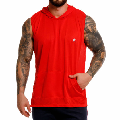 Débardeur à Capuche Motion Rouge JOR