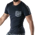 T-Shirt Camo Bleu Marine TOF Paris