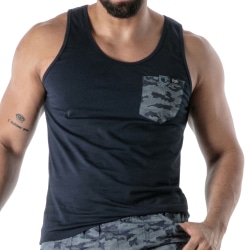 Débardeur Camo Bleu Marine TOF Paris