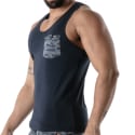Débardeur Camo Bleu Marine TOF Paris