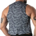 Gilet à Chaine Camouflage Bleu TOF Paris