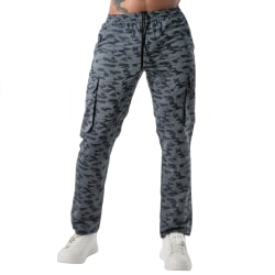 Pantalon Cargo Camouflage Bleu TOF Paris
