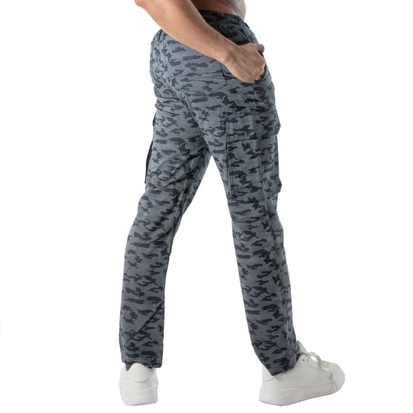 Pantalon Cargo Camouflage Bleu TOF Paris