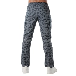 TOF Paris Camo Cargo Pants - Blue