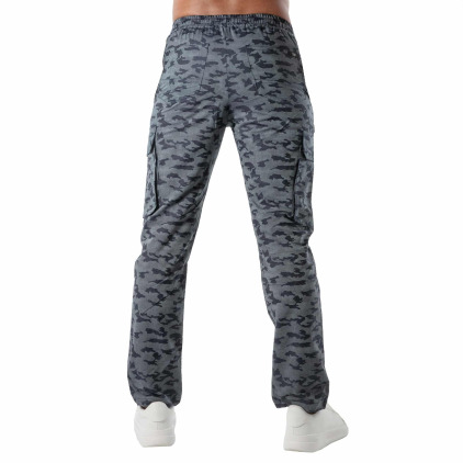 Pantalon Cargo Camouflage Bleu TOF Paris