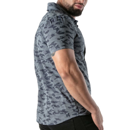 Chemisette Camouflage Bleu TOF Paris
