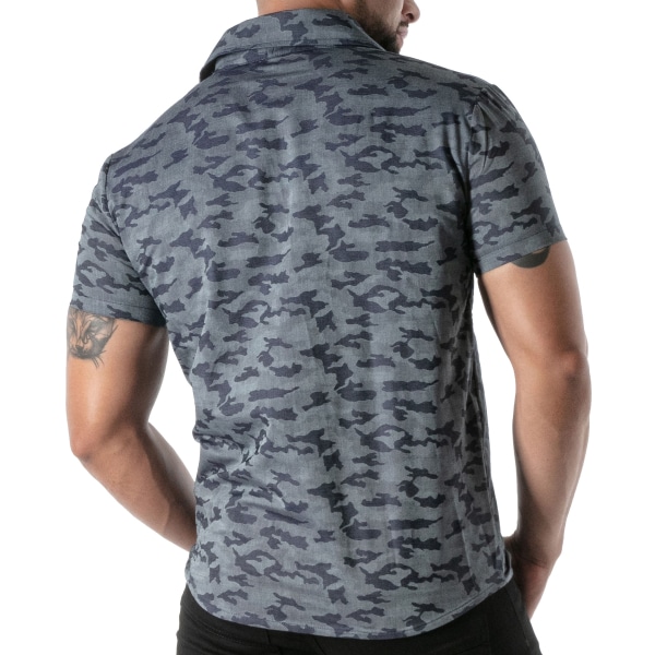 Chemisette Camouflage Bleu TOF Paris