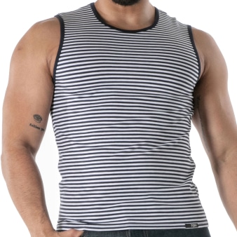 Débardeur Marinière Bleu Marine TOF Paris