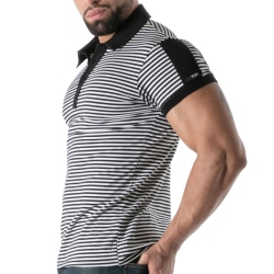Polo Marinière Noir TOF Paris