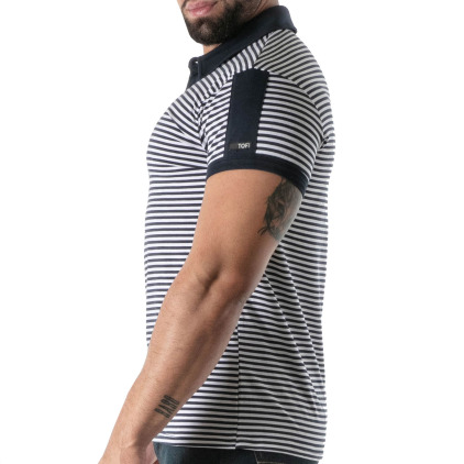 Polo Marinière Bleu Marine TOF Paris