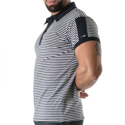 Polo Marinière Bleu Marine TOF Paris