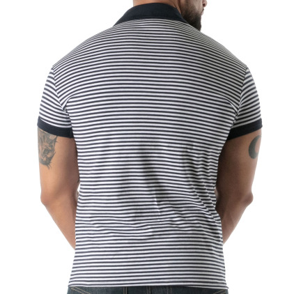 Polo Marinière Bleu Marine TOF Paris