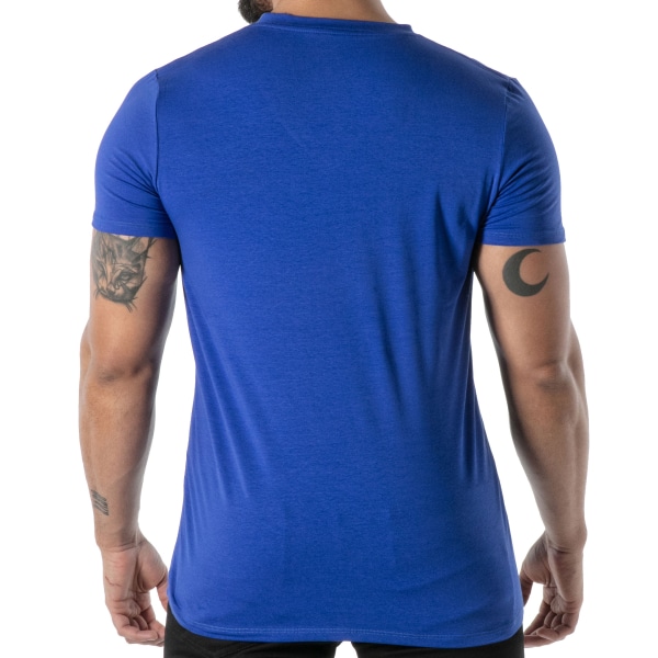 T-Shirt Col V Bleu TOF Paris