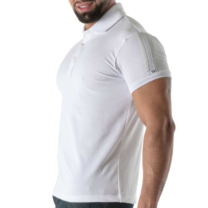 Polo Coton Doux Blanc TOF Paris