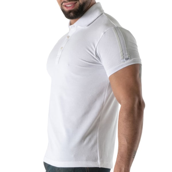 Polo Coton Doux Blanc TOF Paris