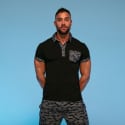 Polo Camo Bleu Marine TOF Paris