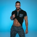 Polo Camo Bleu Marine TOF Paris