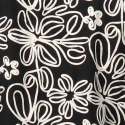 Veste en Toile Florale Noire Frilivin