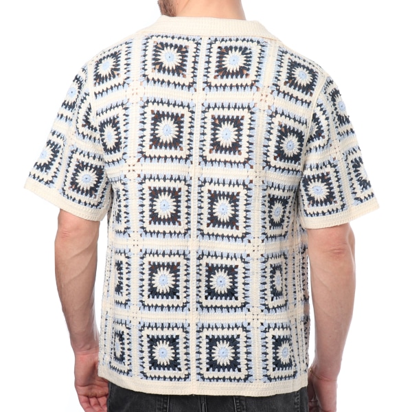 Chemisette Granny Square Blanche Frilivin