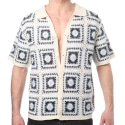Chemisette Granny Square Blanche Frilivin