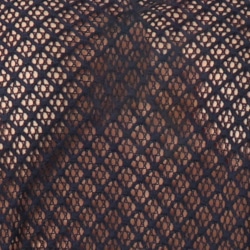 Chemisette Maille Ajourée Bleu Marine Frilivin