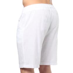 Bermuda Coton Blanc Frilivin