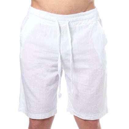 Bermuda Coton Blanc Frilivin