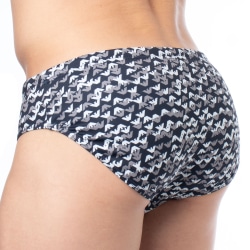 Slip de Bain All Over Logo Lycra Emporio Armani