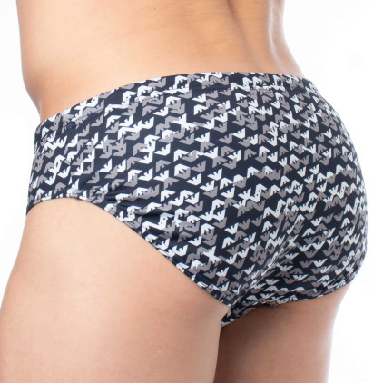 Slip de Bain All Over Logo Lycra Emporio Armani