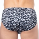 Slip de Bain All Over Logo Lycra Emporio Armani