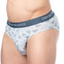 Slip Pure Cotton Bleu Clair - Logo Emporio Armani