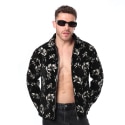 Veste Feuillage Noire Frilivin