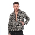 Frilivin Floral Canvas Jacket - Black