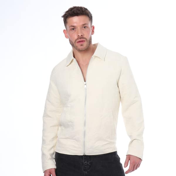Frilivin Jacquard Jacket - Off White