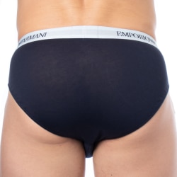 Slip Pure Cotton Bleu Marine Emporio Armani