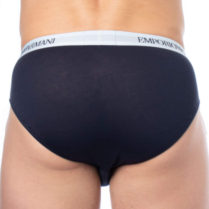 Slip Pure Cotton Bleu Marine Emporio Armani